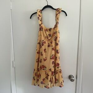 Yellow sundress with flowers